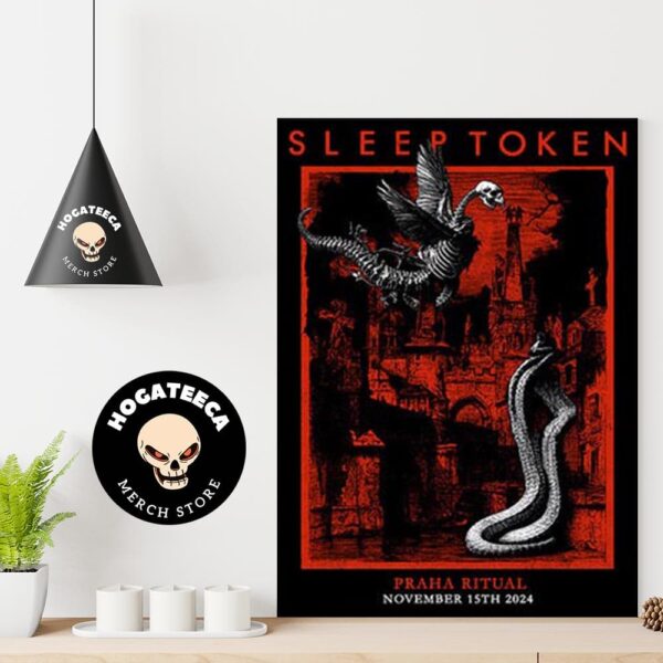 Sleeptoken Merch For Show In Praha On November 15 2024 Home Decor Poster Canvas