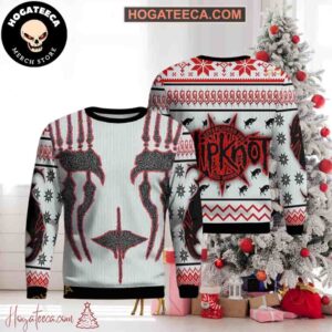 Slipknot Band Joey Jordison Face Chirstmas Gifts 2024 Xmas For Family And Friends Ugly Sweater