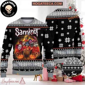 Slipknot Band Samknot Horror Chirstmas Gifts 2024 Xmas For Family And Friends Ugly Sweater