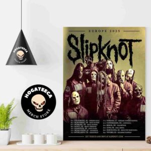 Slipknot Europe Tour 2025 Performances Scheduled Home Decor Poster Canvas