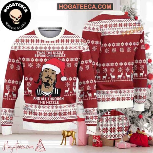 Snoop Dogg Before Christmizzle Chirstmas Gifts 2024 Xmas For Family And Friends Ugly Sweater