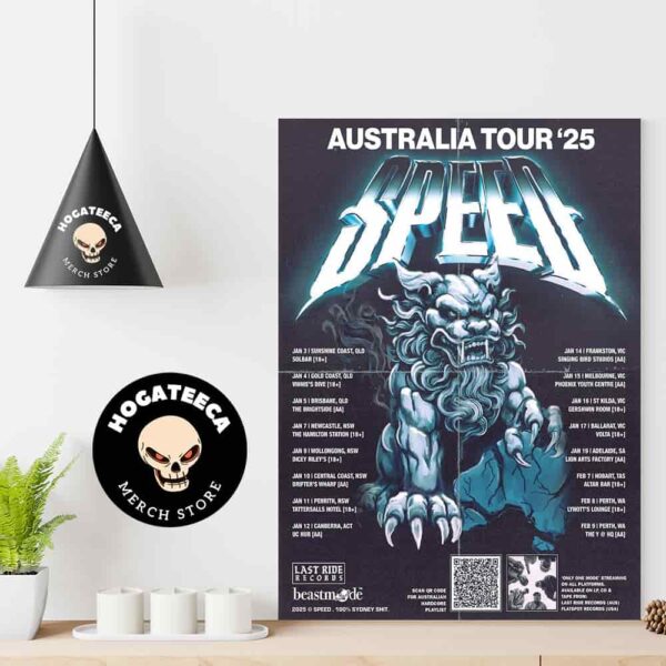 Speed Australia Tour 2025  Performances Scheduled On Jan And Feb Home Decor Poster Canvas