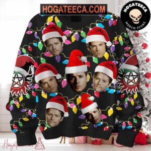 Supernatural Band Winchester Brothers 2024 In The Christmas Ligh Chirstmas Gifts 2024 Xmas For Family And Friends Ugly Sweater