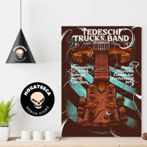 Tadeschi Trucks Band Merch Shirt For Show In Raleigh North Carolina Martin Marietta Center For Performing Arts On Nov 07 2024 Home Decor Poster Canvas