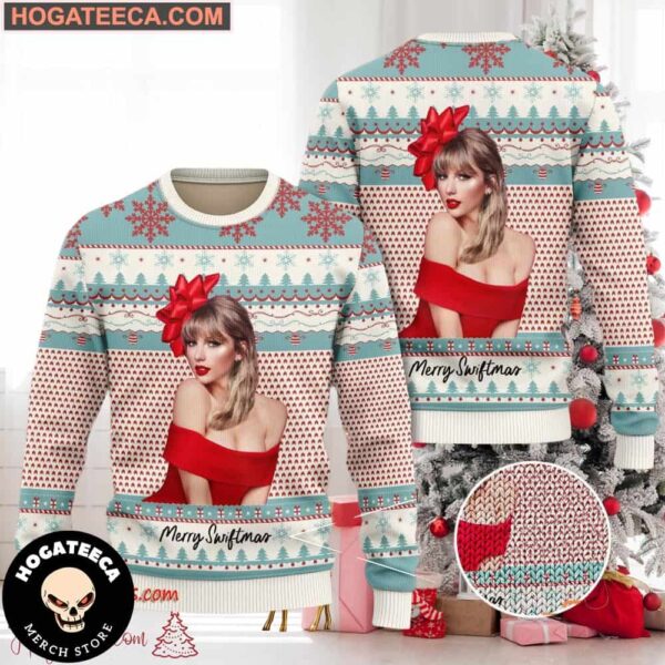 Taylor Swift Merry Swiftmas  Chirstmas Gifts 2024 Xmas For Family And Friends Ugly Sweater