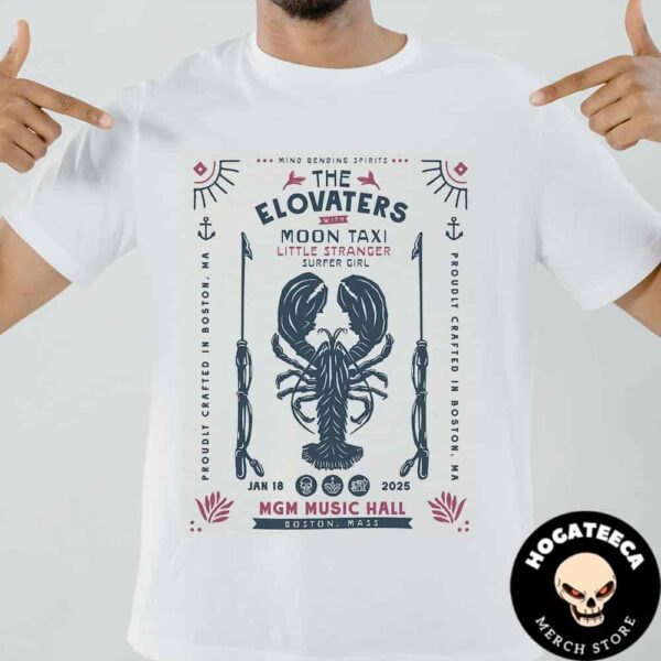 The Elovaters With Moon Taxi Little Stranger Super Girl Merch For Show On Jan 18 2025 At Mgm Music Hall In Boston Mass Unisex T-Shirt