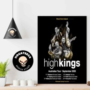 The High Kings Australia Tour September 2025 Performances Scheduled Home Decor Poster Canvas