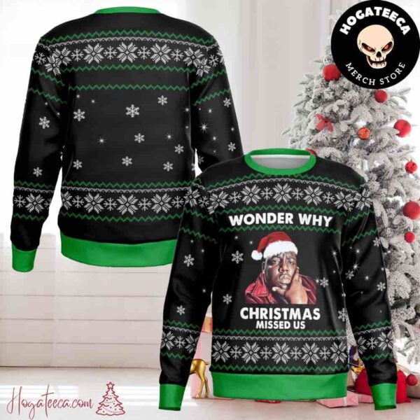 The Notorious Big Wonder Why Christmas Missed US Biggie Chirstmas Gifts 2024 For Family And Friends Ugly Sweater