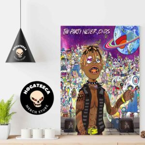 The Party Never Ends Juice Wrld’s Upcoming Final Album On November 29 2024 Cover Designed By Artist Takashi Murakami Home Decor Poster Canvas