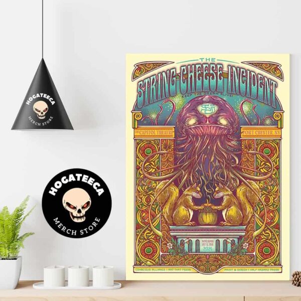 The String Cheese Incident Merch At The Capitol Theatre In Port Chester NY On November 1st And 2nd 2024 Home Decor Poster Canvas