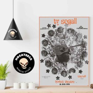 Ty Segall And King Tuff Merch On February 23 2025 At Herbst Theatre In San Francisco Home Decor Poster Canvas