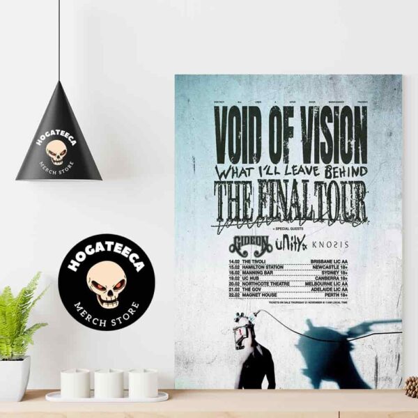 Void of Vision What I Will Leave Behind The Final Tour Australia 2025 Performances Scheduled Home Decor Poster Canvas