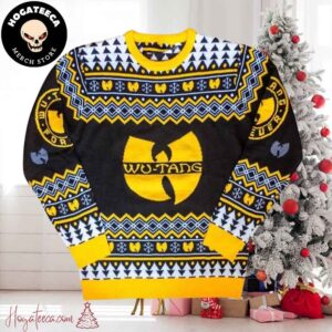 Wu Tang Clan Logo Snowflakes Chirstmas Gifts 2024 Xmas For Family And Friends Ugly Sweater