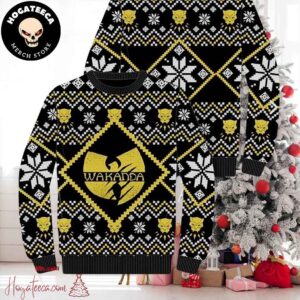 Wu-Tang Clan Wakanda Black Panther Forever Chirstmas Gifts 2024 Xmas For Family And Friends Ugly Sweater