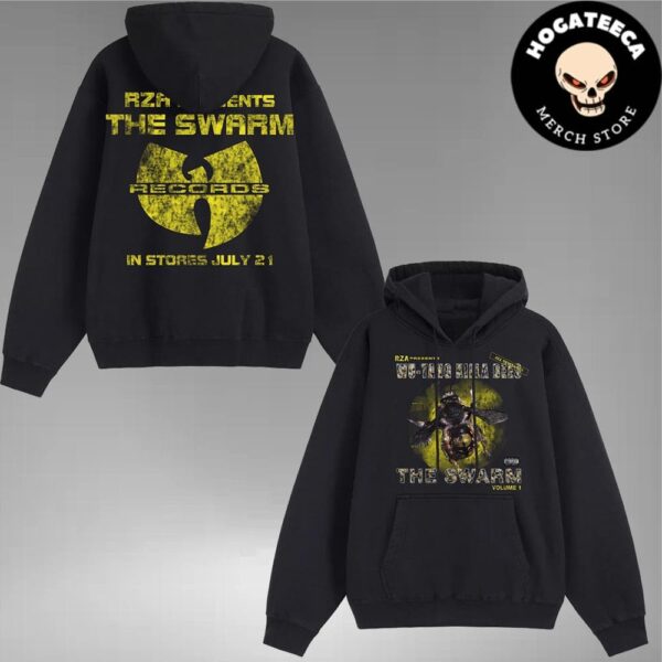 Wu-Tang Clan Fall Winter 24 Collection RZA Present Wu-Tang Killa Bees The Swarm Records In Stores July 21 Volume 1 Two Sides Unisex T-Shirt