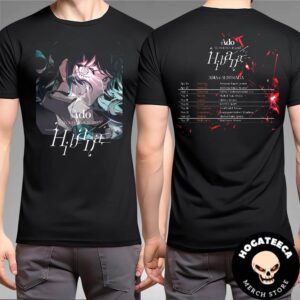 Ado Merch World Tour 2025 Hibana Asia And Australia Tour Dates Two Sides Unisex T-Shirt