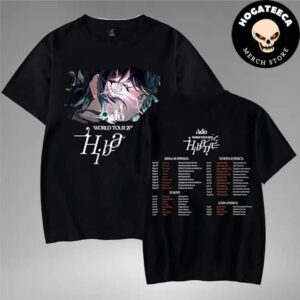 Ado Merch World Tour 2025 Hibana Performaces Scheduled Tour Dates Two Sides Unisex T-Shirt