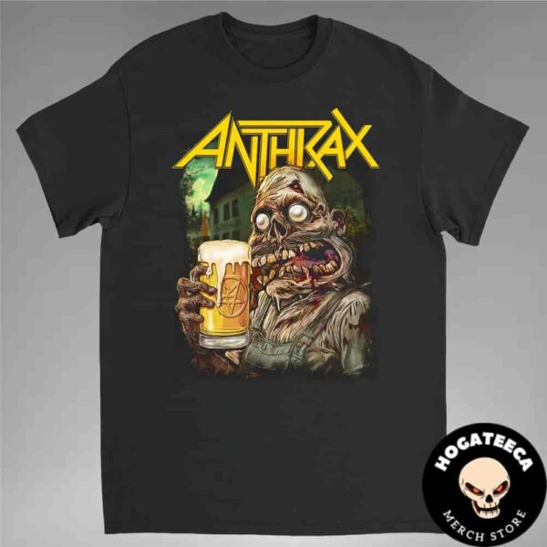 Anthrax Notober Fest A Zombie With A Frothy Beer Mug And A Pentagram Symbol Unisex T-Shirt