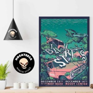 Billy Strings Merch For Show On December 13th-14th Acl Live At The Moody Theater In Austin Tx Art By Dan Grissom Home Decor Poster Canvas