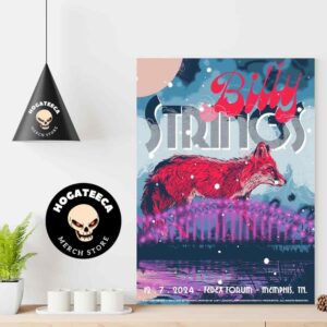 Billy Strings Merch For Show On December 7 2024 At Fedex Forum In Memphis TN Art By Snkhds Home Decor Poster Canvas