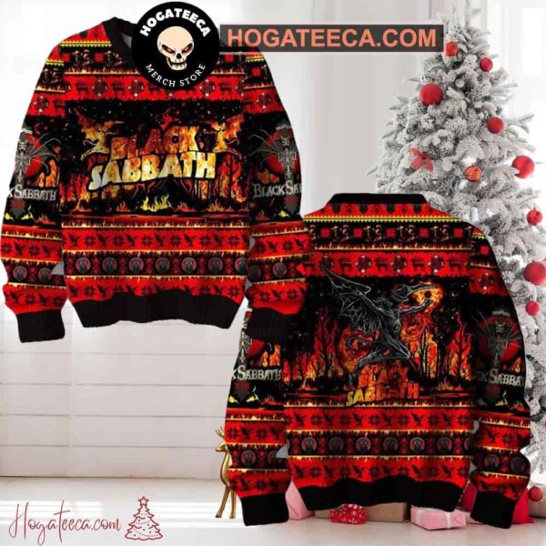 Black Sabbath 2024 Children Of The Grave Chirstmas Gifts 2024 Xmas Ugly Sweater