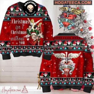 Bon Jovi 2024 Christmas Isn?t Christmas Without You Chirstmas Gifts 2024 Xmas Ugly Sweater