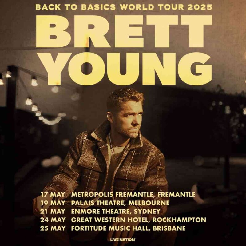 Brett Young Back to Basics World Tour 2025 Performances Scheduled On May 3 11zon