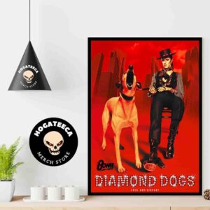 Celebrating The 50th Anniversary Of Diamond Dogs David Bowie Home Decor Poster Canvas