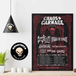 Chaos And Carnage 2025 With Dying Fetus And Cradle Of Filth Prformances Scheduled Home Decor Poster Canvas