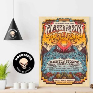 Closer To The Sun Slightly Stoopid Festival Full Line Up At Hard Rock Resort In Riviera Maya Mexico Home Decor Poster Canvas