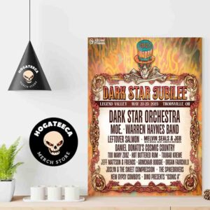 Dark Star Jubilee Full Line Up At Legend Valley On May 23-25 2025 In Thornville OH Home Decor Poster Canvas