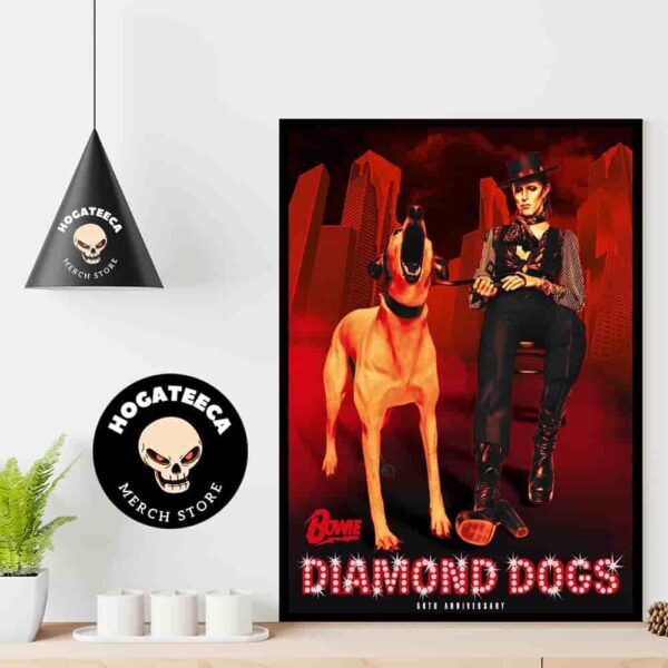 David Bowie Celebrating The 50th Anniversary Of Diamond Dogs Home Decor Poster Canvas