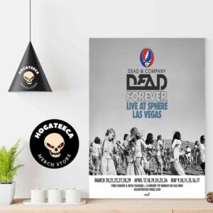 Dead And Company Dead Forever Live At Sphere Las Vegas Concert 2025 Home Decor Poster Canvas