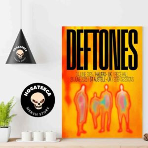 Deftones UK Shows For Summer 2025 On June 24 Halifax Piece Hall And June 26 St Austell Eden Sessions Home Decor Poster Canvas