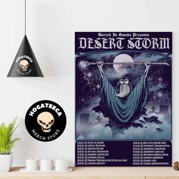 Desert Storm Band Upcoming Tour On 2025 Start On Feb 1st 2025 Scheduled List Home Decor Poster Canvas