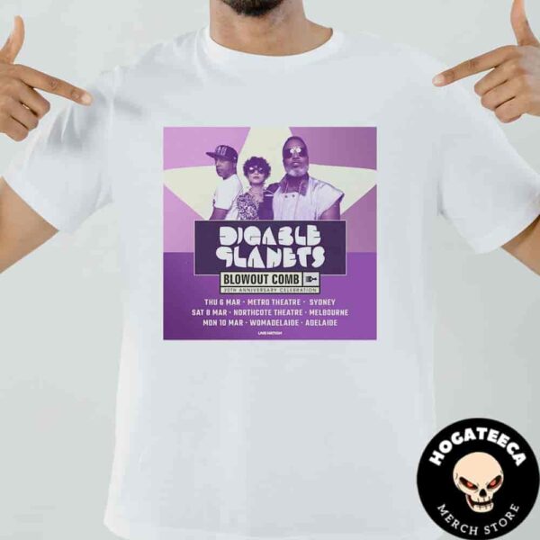 Digable Planets Blowout Comb 30th Anniversary Tour 2025 On Machr Performances Scheduled Unisex T-Shirt