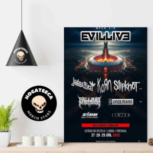 Evil Live Festival Full Lineup From June 27th To 29th 2025 In Lisbon Portugal Home Decor Poster Canvas