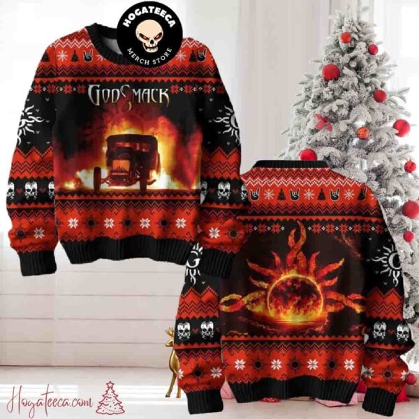 Godsmack Rock Metal Band Chirstmas Gifts 2024 Xmas For Family And Friends Ugly Sweater