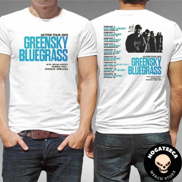 Greensky Bluegrass Winter Tour 2025 With Moon Taxi And Kitchen Dwellers Performances Scheduled On Feb Two Sides Unisex T-Shirt