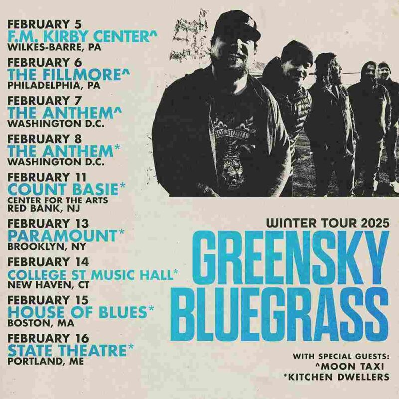 Greensky Bluegrass Winter Tour 2025 With Moon Taxi And Kitchen Dwellers Performances Scheduled On Feb 11zon