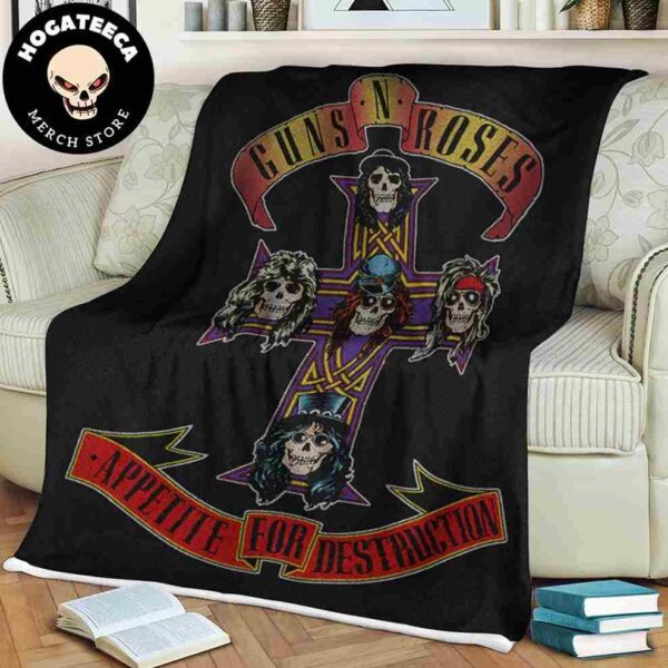 Gun N Rose Appetite For Destruction Woven Fleece Blanket