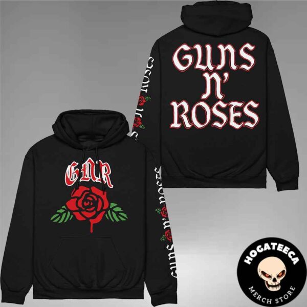 Guns N Roses Rose And Logo Two Sides All Over Print Shirt