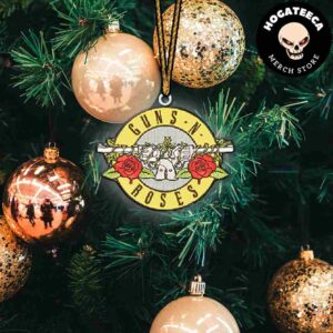 Guns N Roses Banner Bullet Logo Christmas Gift Tree Decorations Ornament