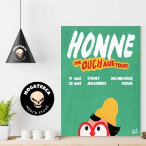 Honne The Ouch Tour Australia On March 19-20 2025 Home Decor Poster Canvas