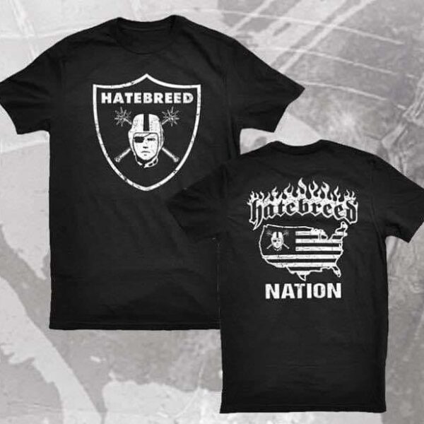 Hatebreed With Raiders Logo America Two Sides Unisex T-Shirt