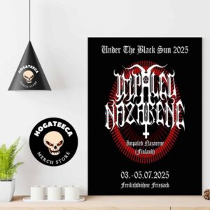 Impaled Nazarene Under The Black Sun On Jul 3 5 2025 At Freilichtbuhne Friesack Germany Home Decor Poster Canvas