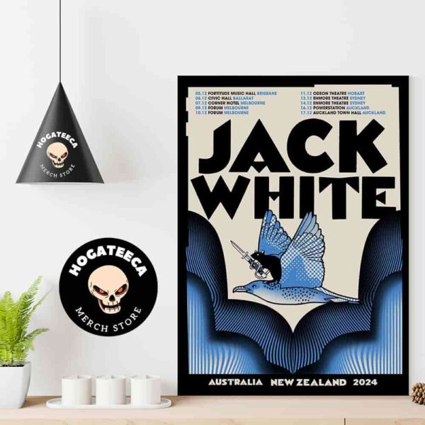 Jack White Australia And New Zealand 2024 Performances Scheduled On December Hom Decor Poster Canvas