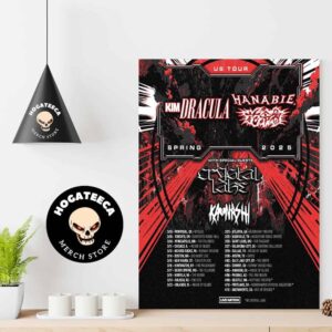 Kim Dracula And Hanabie Spring Tour 2025 With Crystal Lake And Kaonashi Performances Scheduled Home Decor Poster Canvas