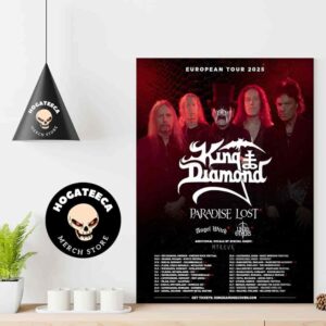 King Diamond European Tour 2025 Paradise Lost Angel Witch Unto Others Performances Scheduled Home Decor Poster Canvas