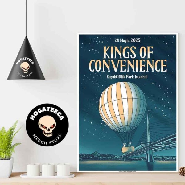 Kings Of Convenience Merch On 28 Mayis 2025 Kucukciftlik Park Istanbul Home Decor Poster Canvas